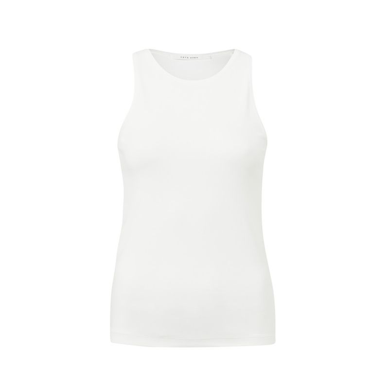 Yaya basic haltertop Pure White