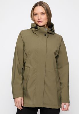 Covered ladies jacket - woven Groen