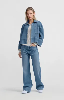 YAYA Jeans met wijde pijpen en hoge taille (L34)