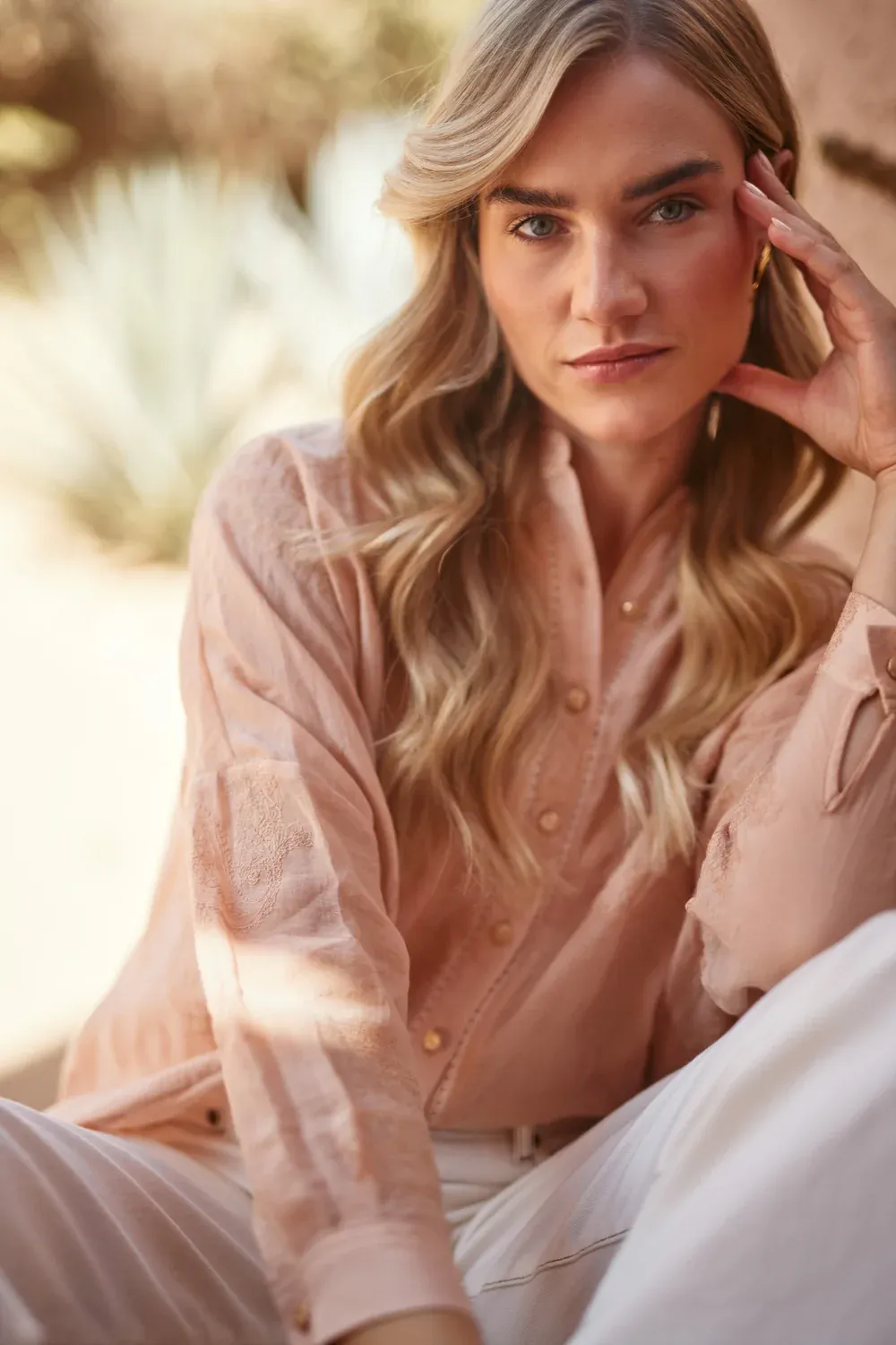 Nukus blouse Rosan Roze