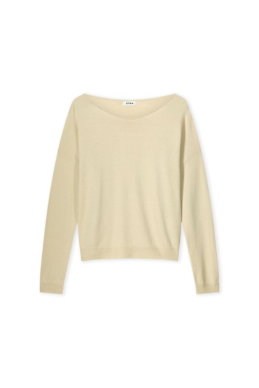 Kyra pullover lurex light sand