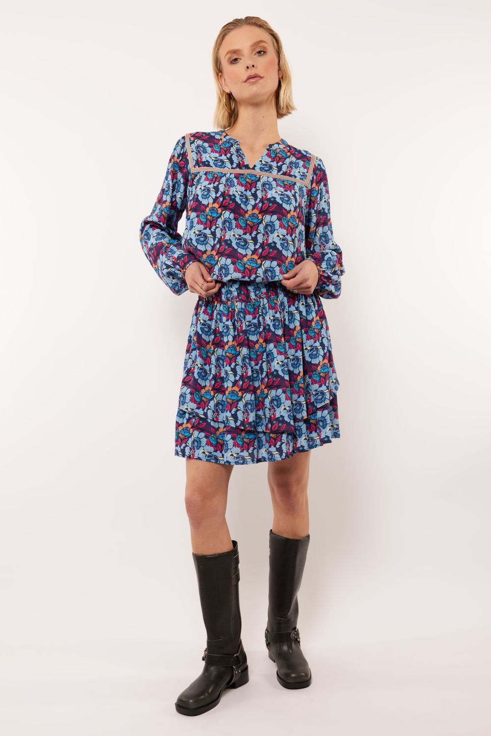 Fluresk Poppy skirt Blauw