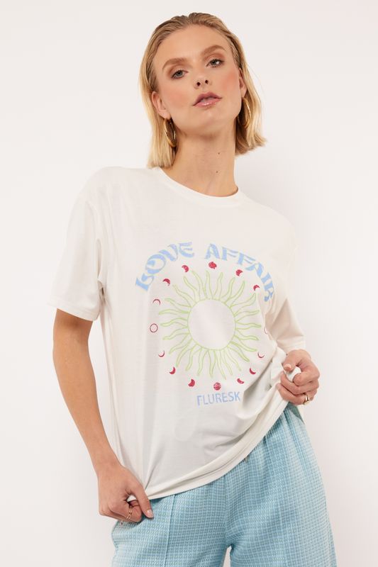 Fluresk Viola T-shirt Ecru