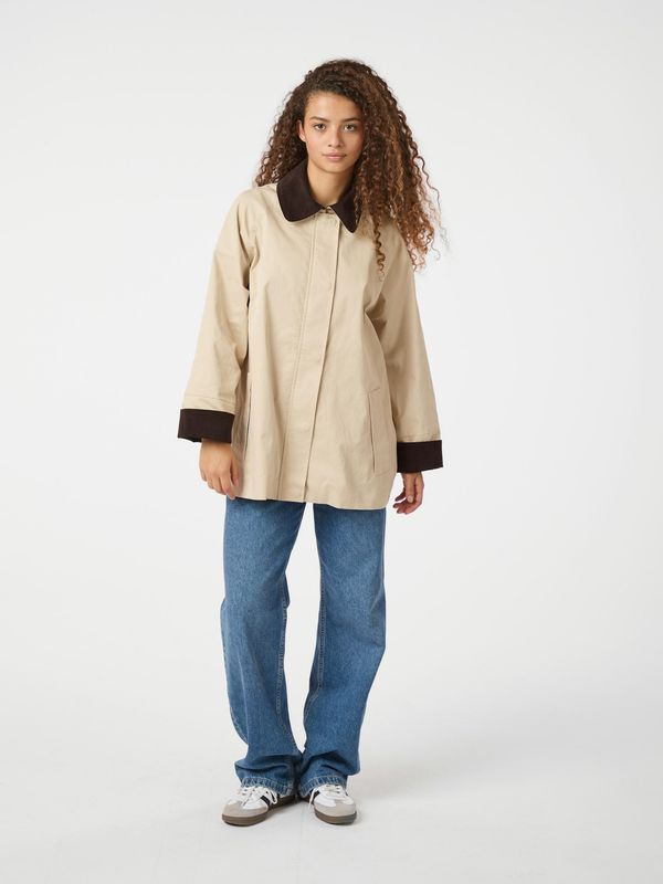 Neo Noir Anastacia Cord Jacket Ecru