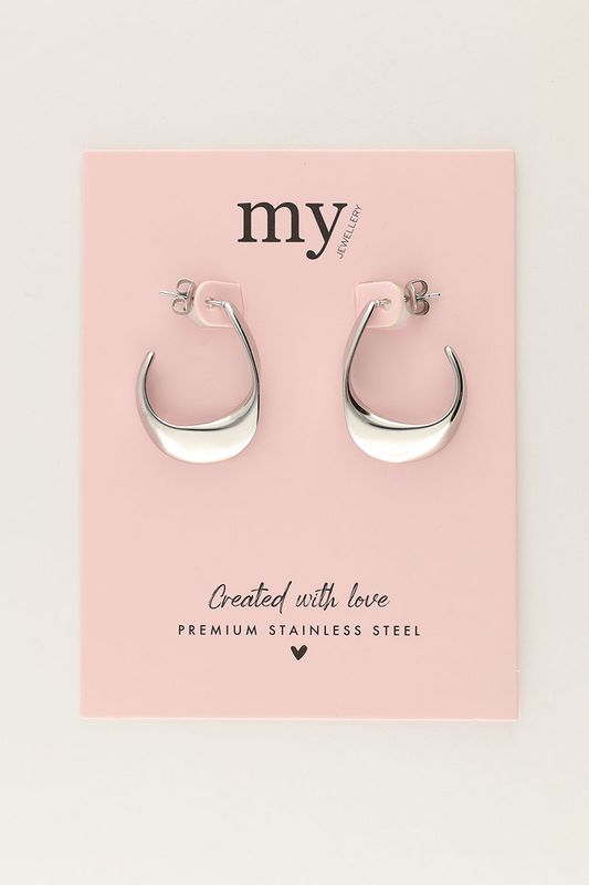 My Jewellery Earrings hoops twist Zilver