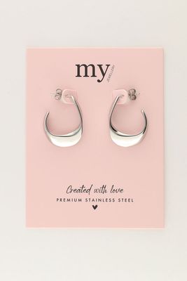 My Jewellery Earrings hoops twist Zilver