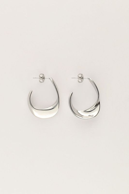My Jewellery Earring hoops twist Zilver