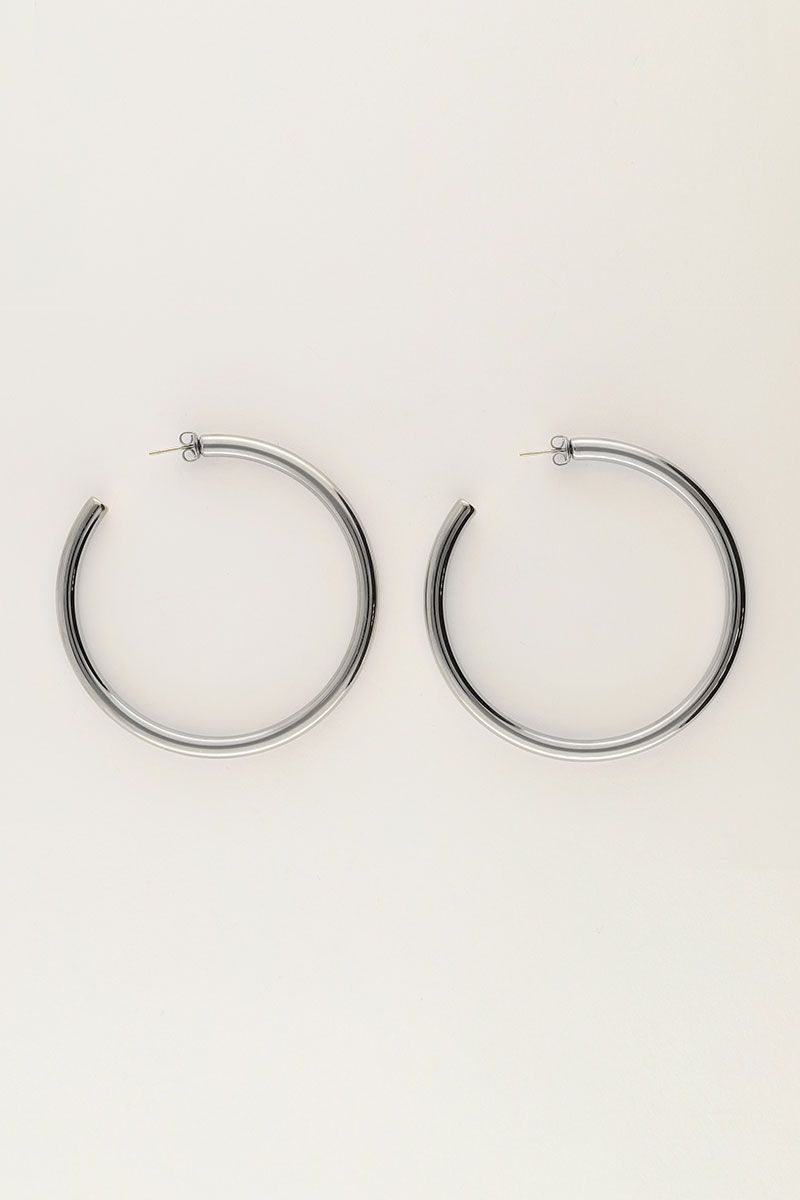 My Jewellery Earring hoops big basic Zilver