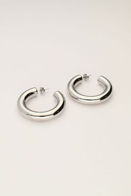 My Jewellery Earrings hoops basic medium Zilver