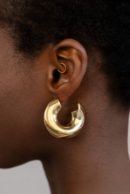 My Jewellery Earring hoops organic big Goud
