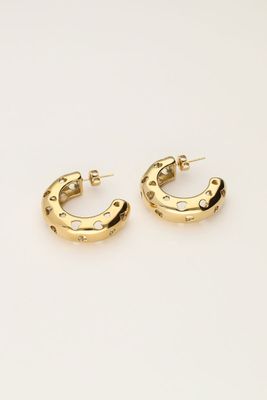 My Jewellery Earrings hoops open hearts