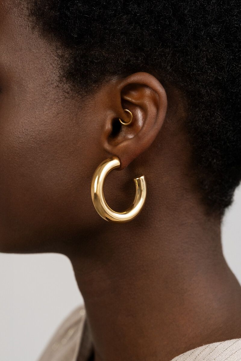 My Jewellery Earring hoops basic medium Goud