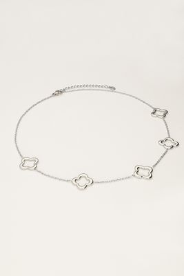 My Jewellery Necklace 5 clovers Zilver