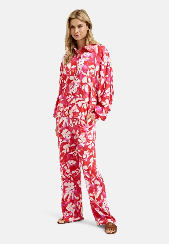 Milano Italy Blouse multicolour print rood