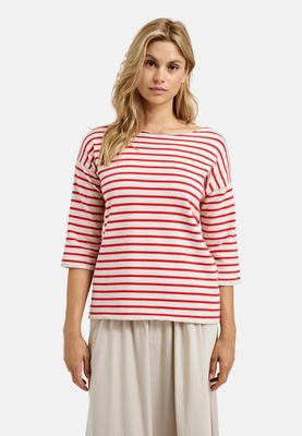 Milano Italy Shirt 3/4 mouw streep rood