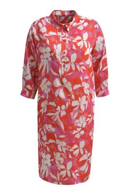 Milano Italy jurk multicolour print rood