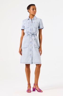 Garcia jeans denim jurk korte mouw