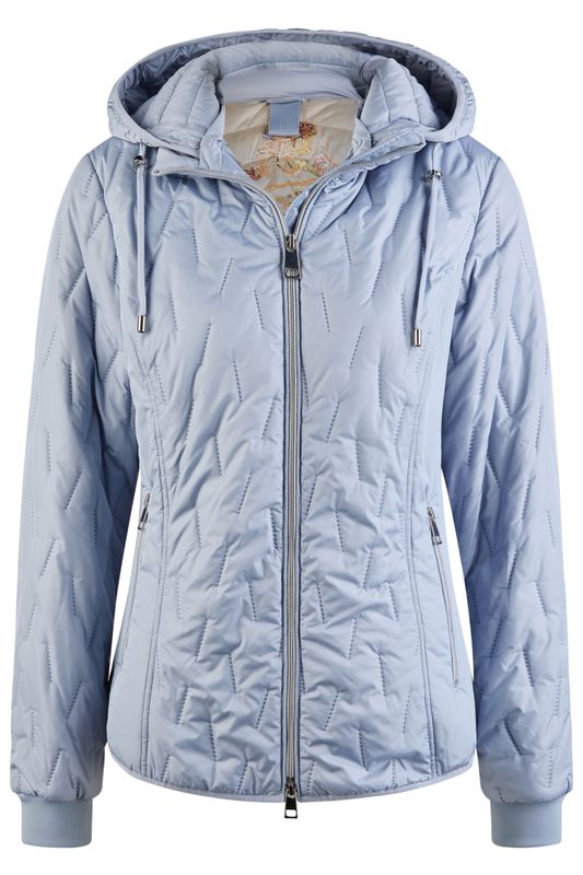 Barbara Lebek Jack met capuchon blauw