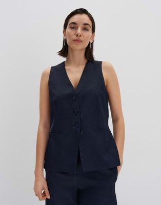 Someday top Noronja v hals donker Blauw