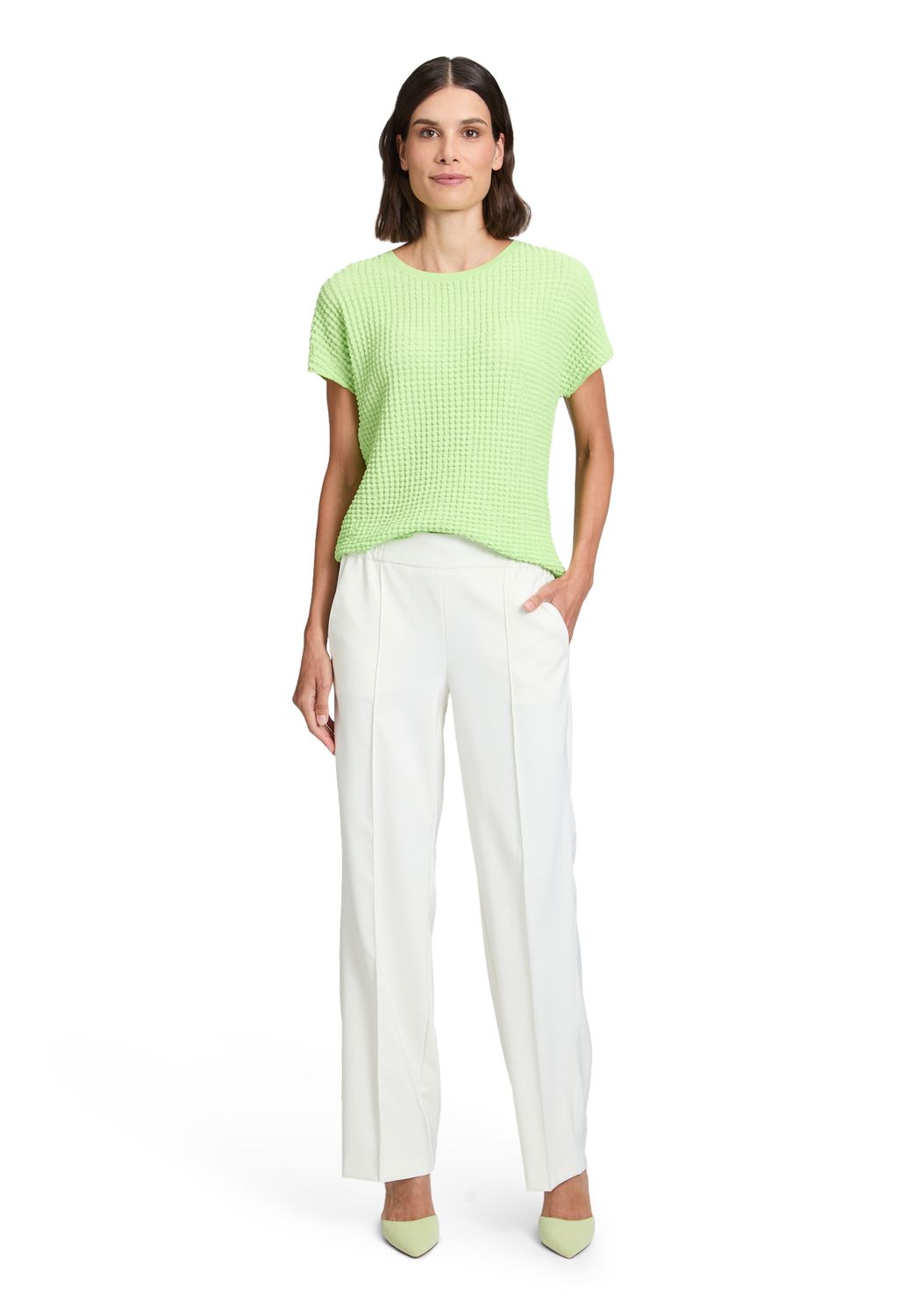 Betty Barclay gebreid shirt lime groen