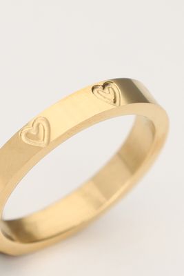 My Jewellery Ring heart engraved Goud