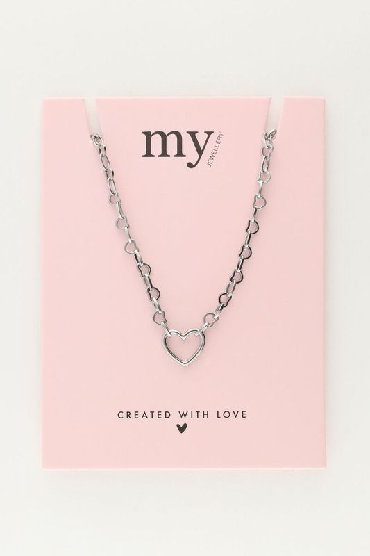 My Jewellery Necklace heart chain Zilver
