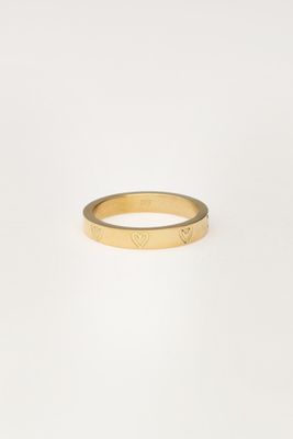 My Jewellery Ring heart engraved Goud
