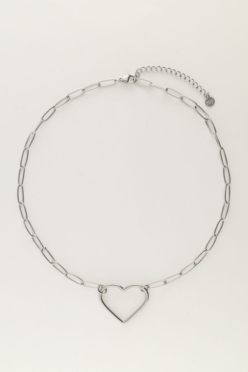 My Jewellery Necklace chain heart Zilver