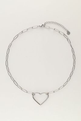 My Jewellery Necklace chain heart Zilver