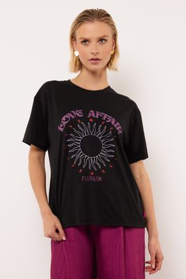 Fluresk Viola T-shirt Zwart