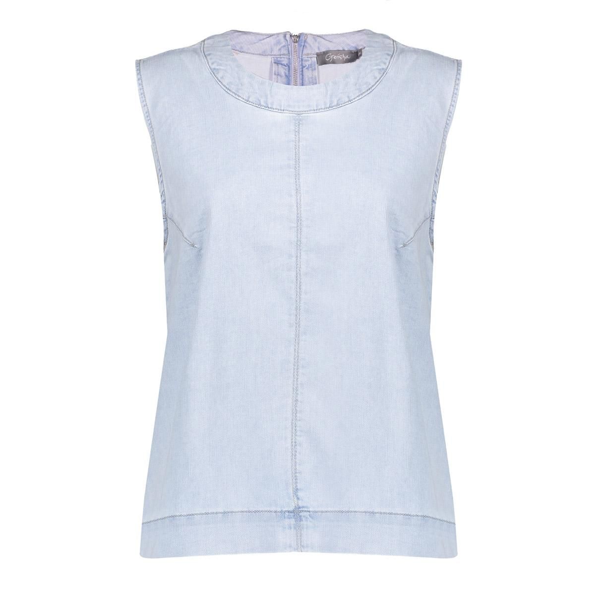 Geisha Top sleeveless Blauw