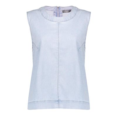 Geisha Top sleeveless Blauw