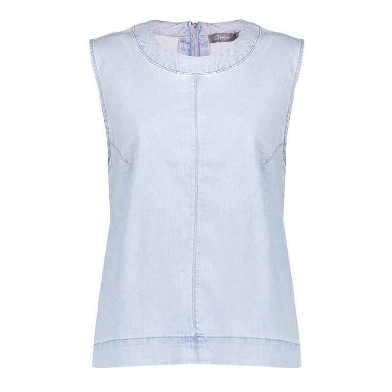 Geisha Top sleeveless Blauw