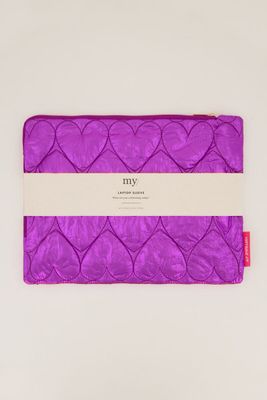 My Jewellery Laptop sleeve heart Paars