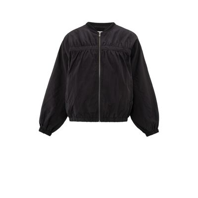 YAYA Cropped bomber jacket Grijs