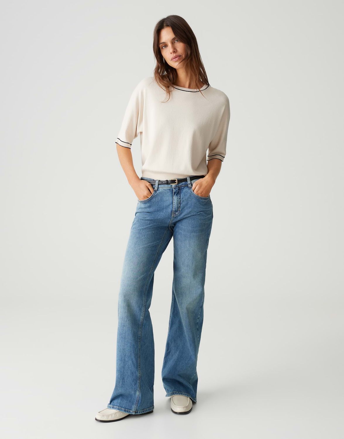 Opus Pants Melly modern Blauw