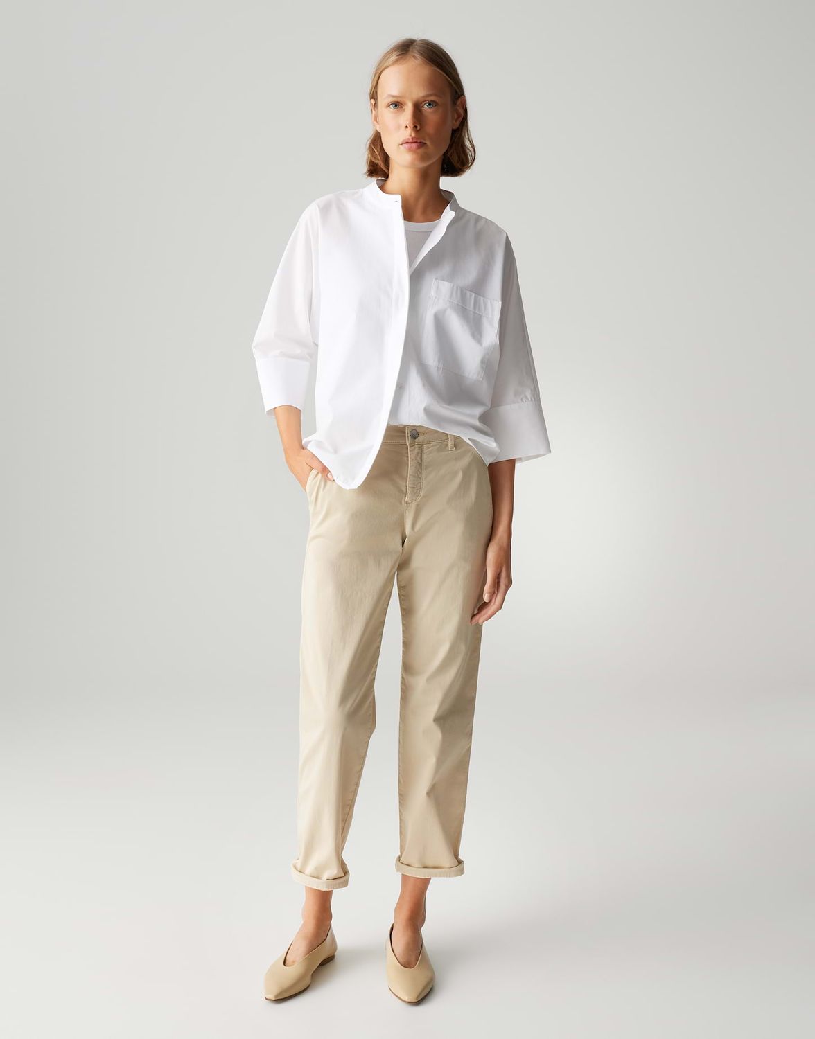 Opus Pants Lisana base Ecru