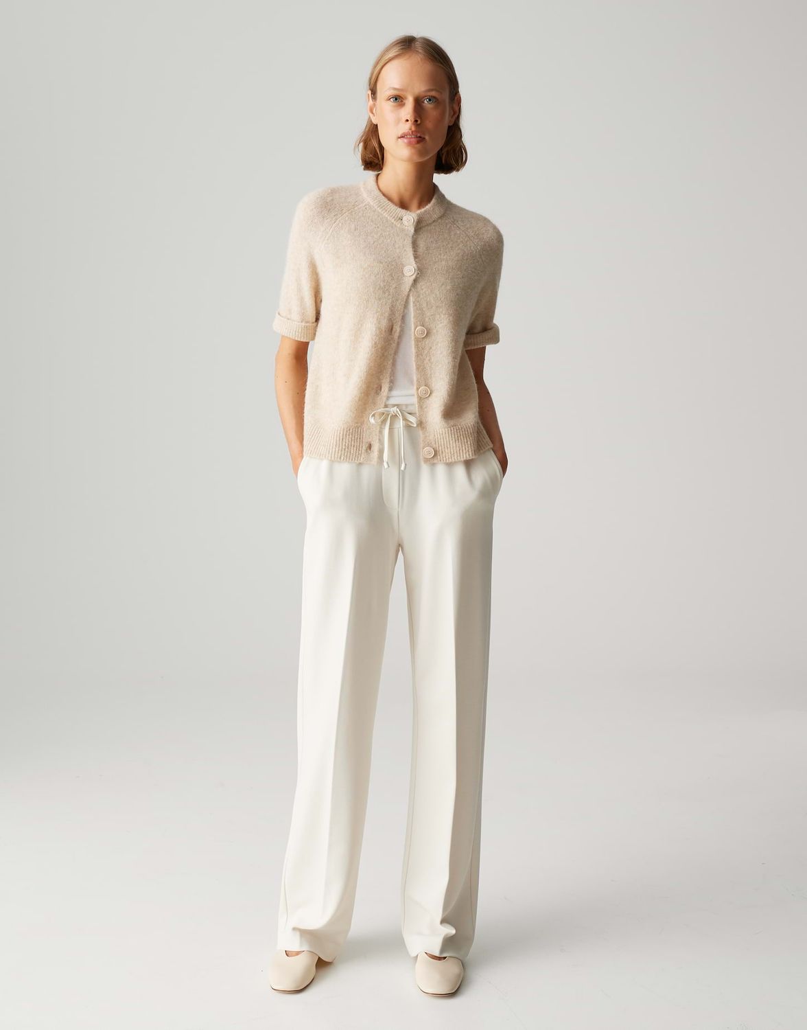 Opus Pants Macie Ecru