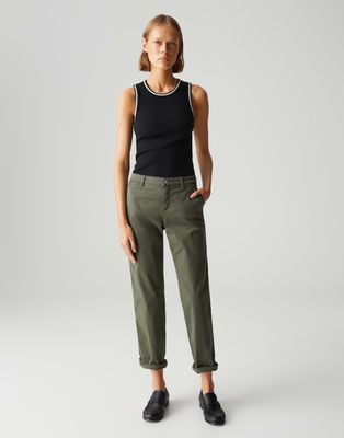 Opus Pants Lisana base Groen