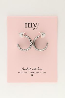 My Jewellery Earrings vintage heart hoops Zilver