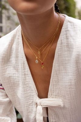 My Jewellery Necklace vintage strass Goud