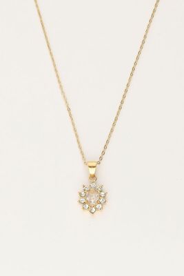 My Jewellery Necklace vintage strass Goud