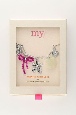 My Jewellery Bracelet 7 chunky charms Zilver