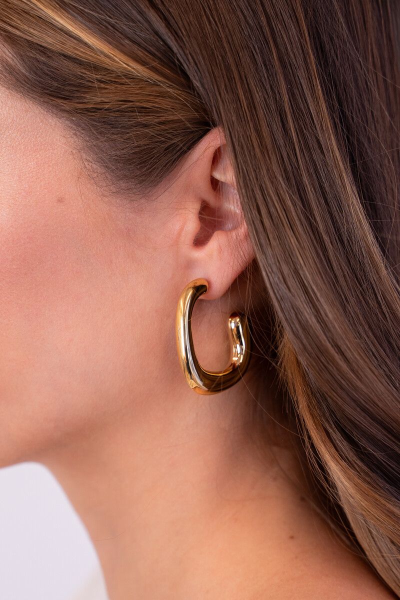 My Jewellery Earring hoops oval Goud