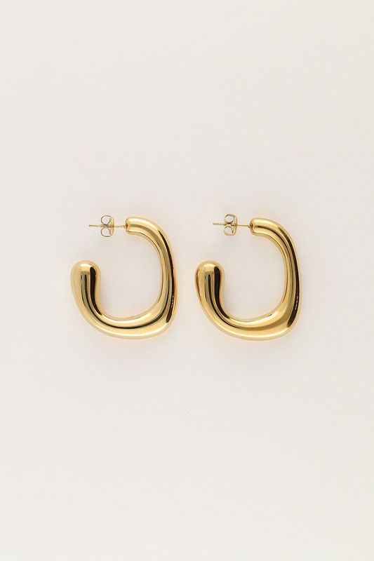 My Jewellery Earrings hoops oval Goud
