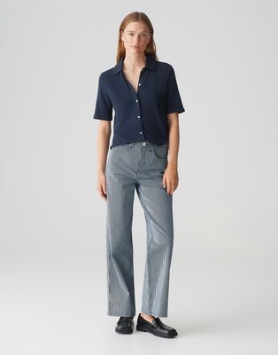 Opus Seblusi polo donker blauw