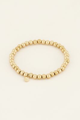 My Jewellery Stretch armband stalen kralen goud