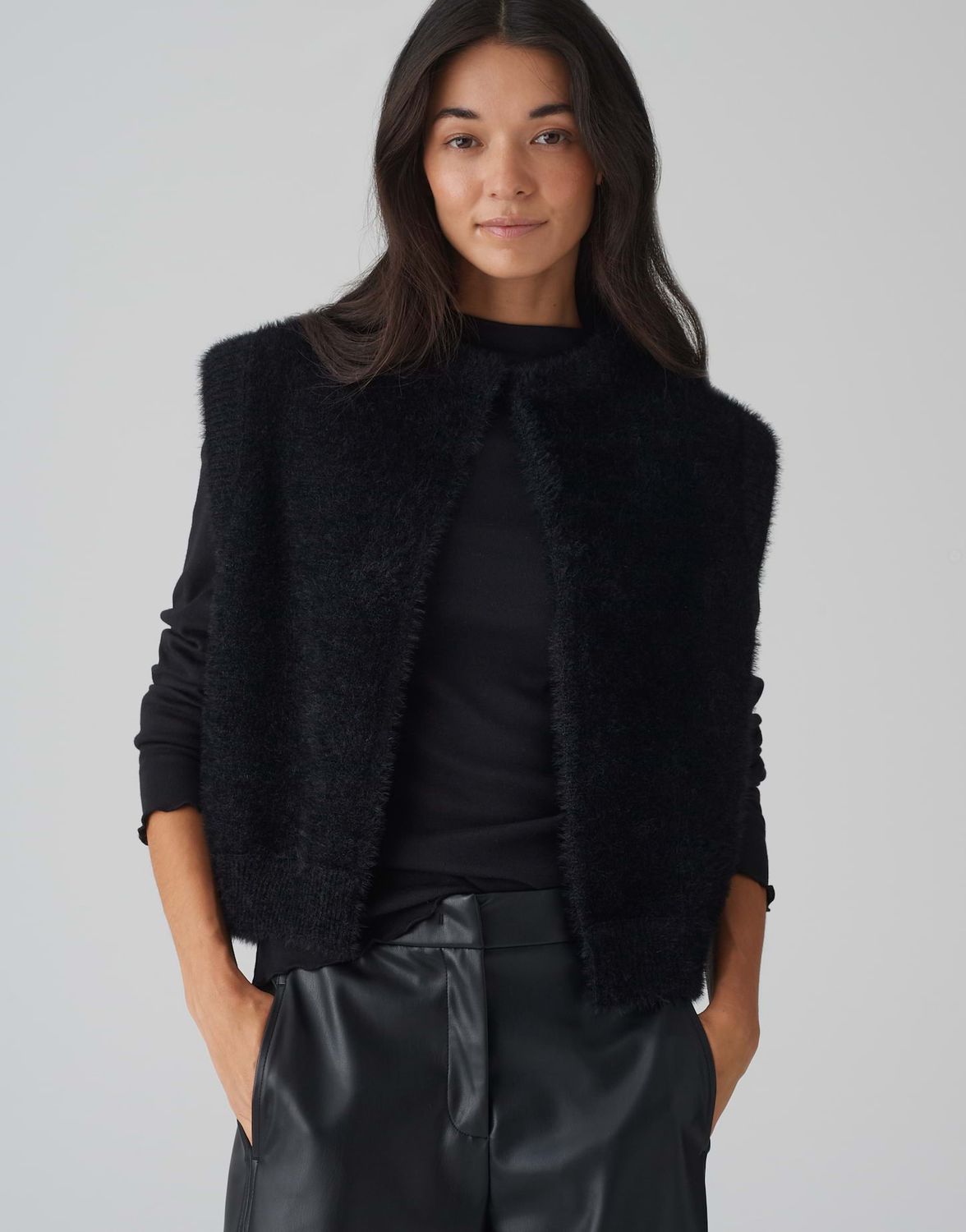Opus gilet Desto Zwart