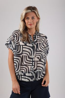 Nukus Catalina blouse Blauw