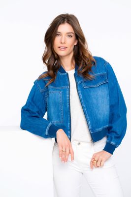 Geisha Jeans bomber Grijs